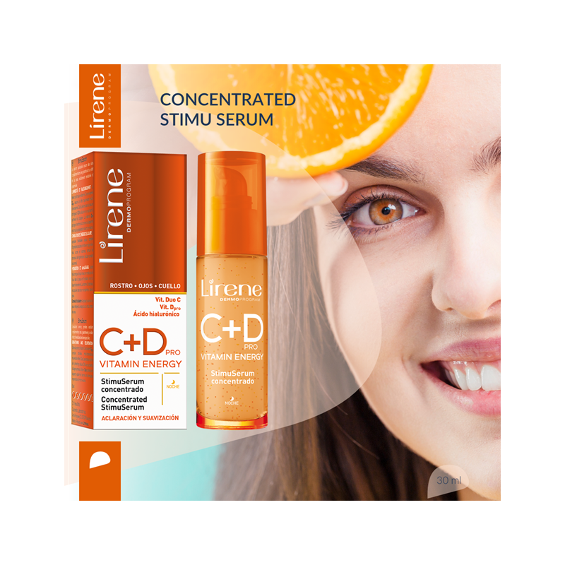 SERUM VISAGE CONCENTRE VITAMINES C+D LIRENE