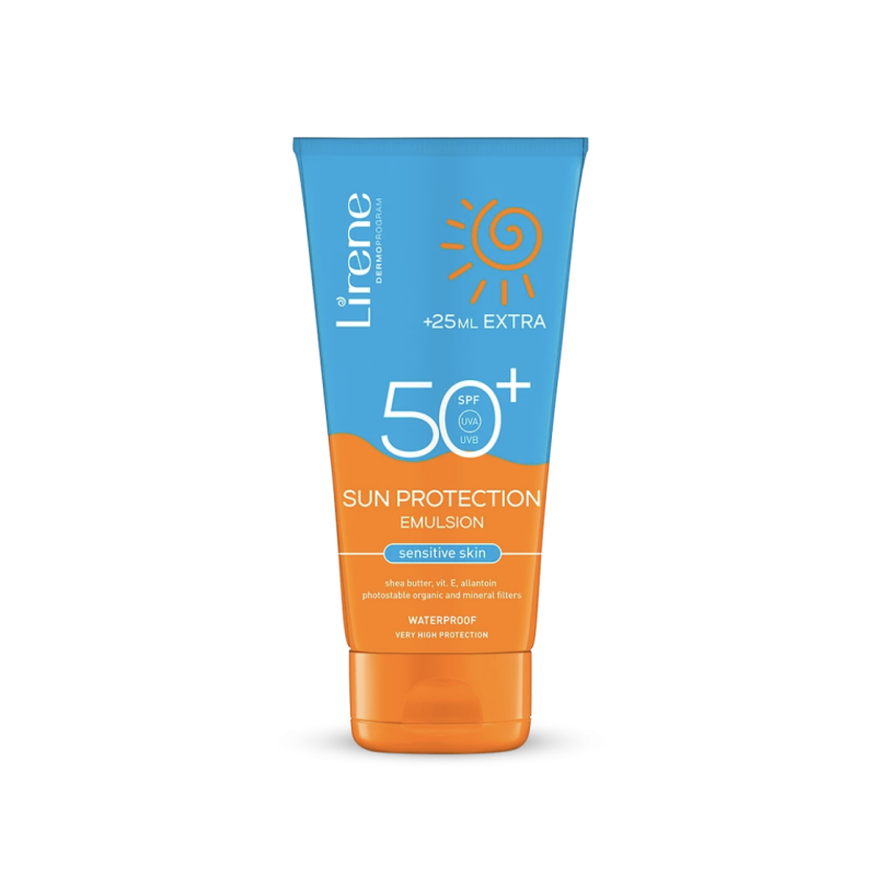 Lirene SUN Émulsion de protection solaire pour peaux sensibles SPF 50+ 175 ml