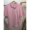 Polo LUPO Rose Pastel à Col Logo Brodé