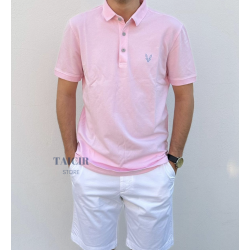 Polo LUPO Rose Pastel à Col...