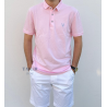 Polo LUPO Rose Pastel à Col Logo Brodé